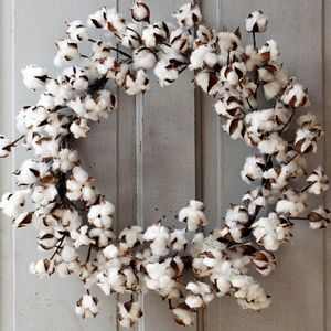 Organic cotton wreath